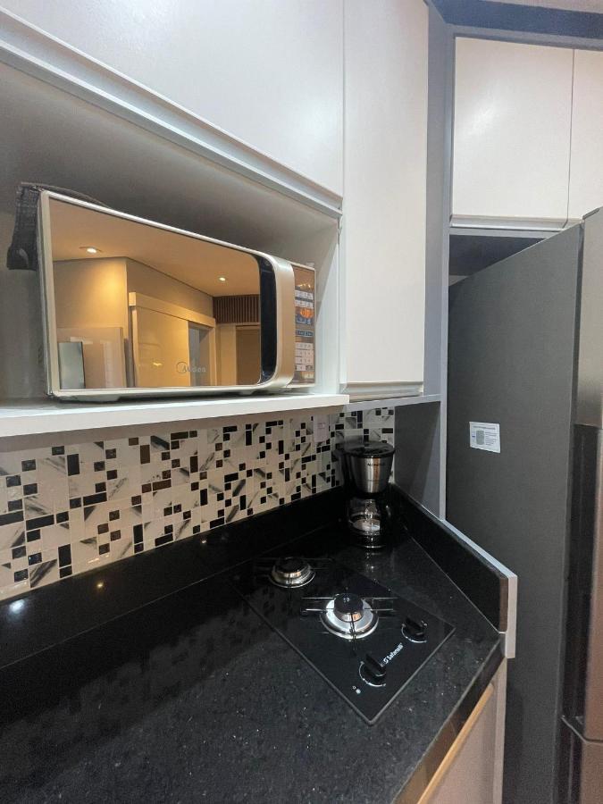 Flat Completo No Gonzaga Santos Uma Quadra Da Praia Экстерьер фото